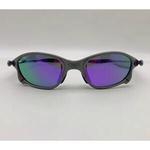 Mens Metal Tight Fitting Polarized Sunglasses Cycling Glasses UV400 Purple
